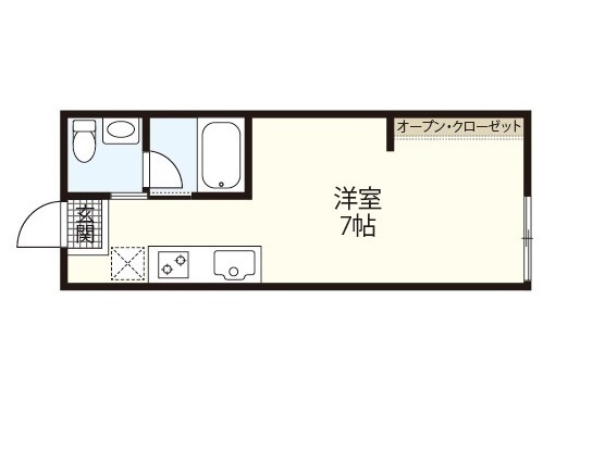 【広島市西区己斐西町のアパートの間取り】