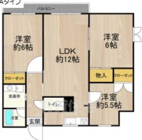 【茨木市平田台のマンションの間取り】