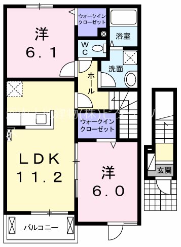 カーサ・ヴィオラ Bの間取り