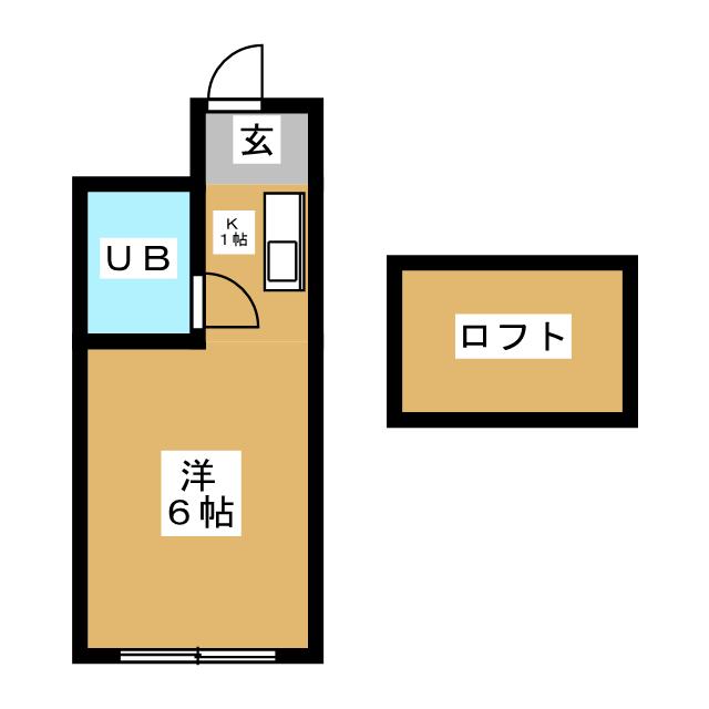 エステハイツ富士見台　Ａの間取り