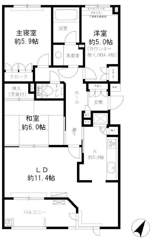 パティオス11番街の間取り