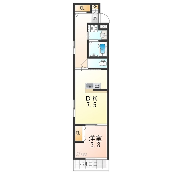 フォーリアライズ京都東寺の間取り