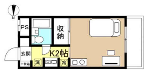 ラフォーレ武蔵中原（家具付）の間取り