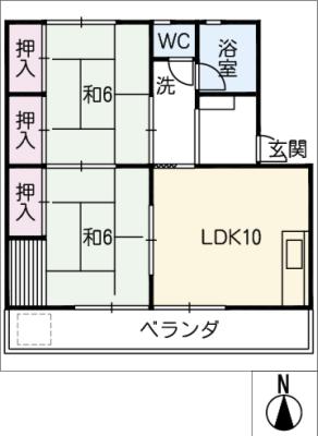 久徳団地の間取り