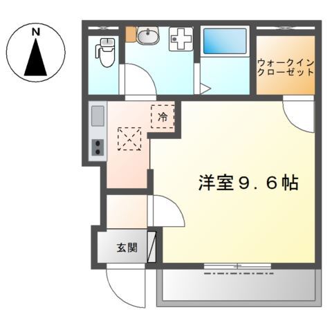 堺市東区日置荘原寺町のアパートの間取り