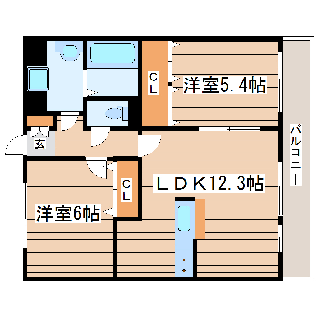 【セロー明通館の間取り】