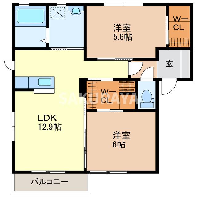 グレイッシュ・イーストの間取り