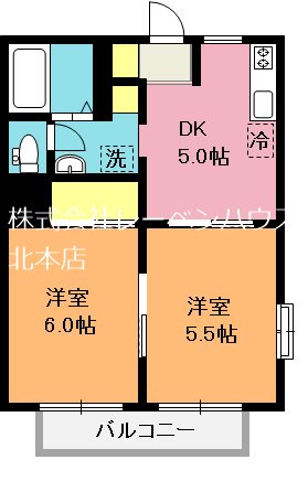 ツインハイツＡ棟の間取り