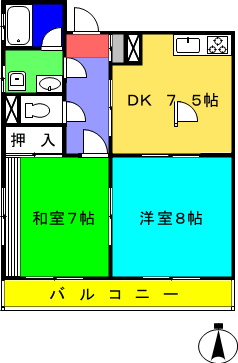 ユニテ松本の間取り