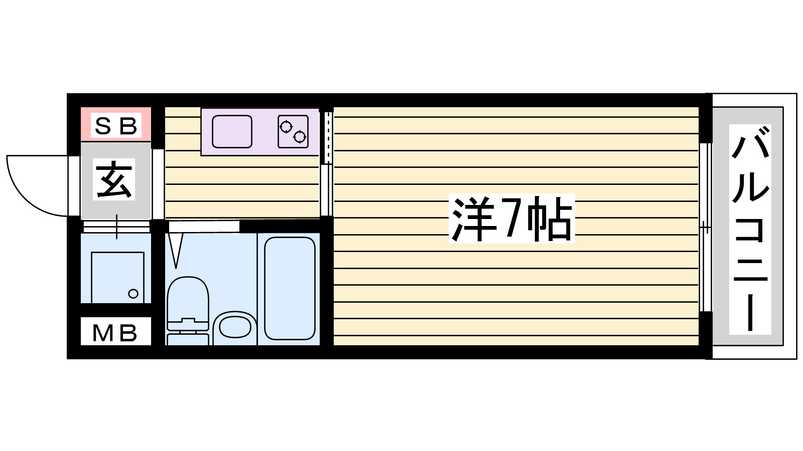 トレビアンコートの間取り