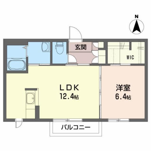 塩竈市白萩町のアパートの間取り