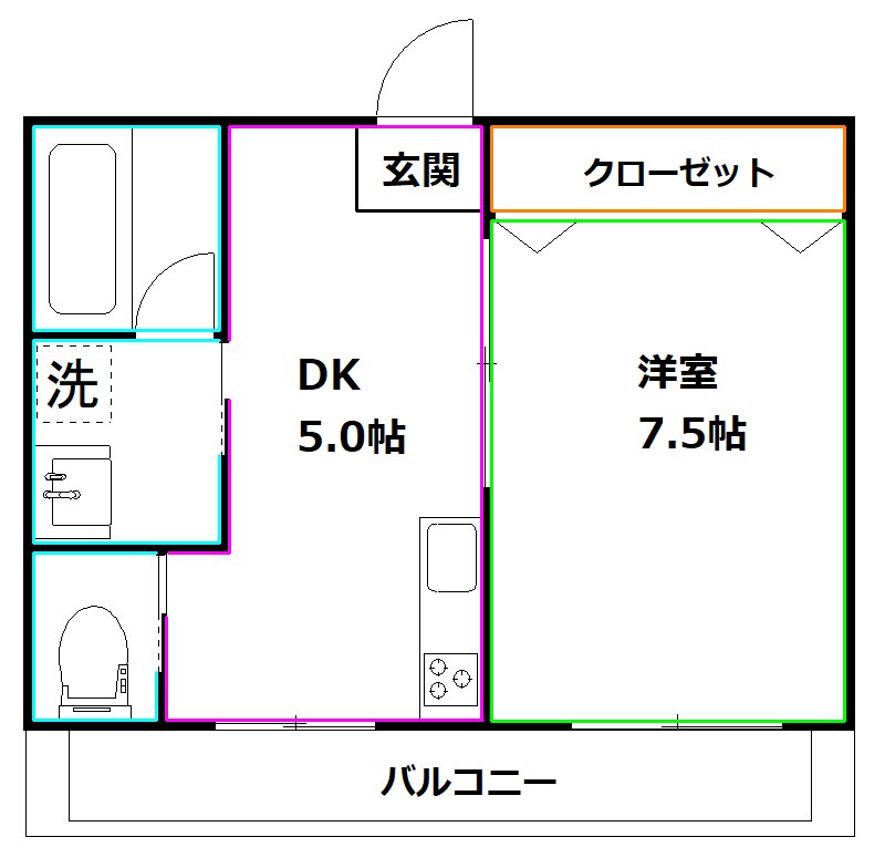 武蔵野市吉祥寺東町のマンションの間取り