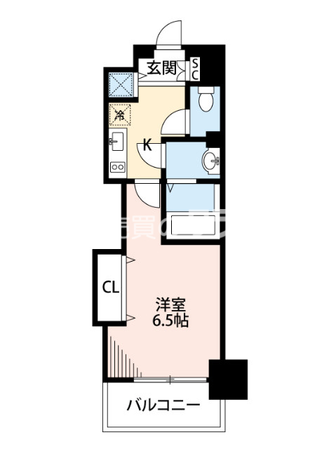 Ｌｕｘｅ難波西Iの間取り