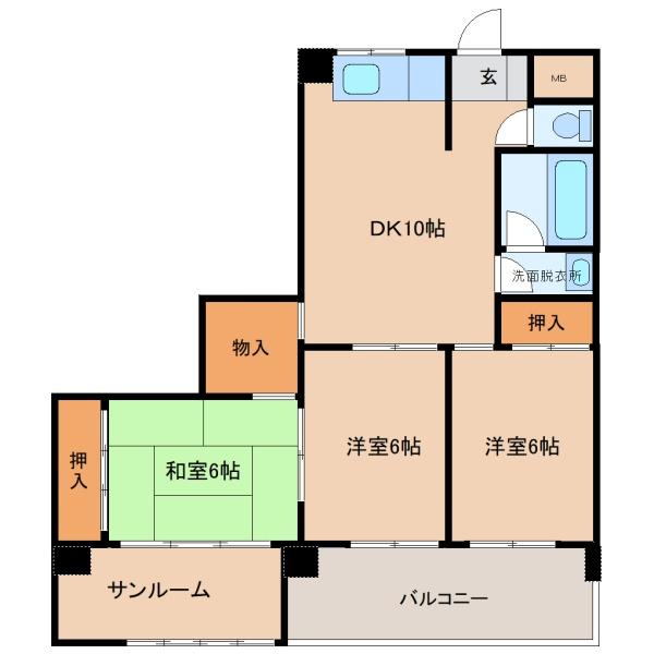 ソラリア　コルテの間取り