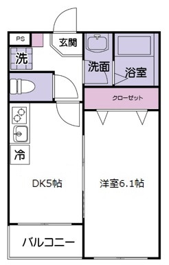 【クレイブ三橋の間取り】