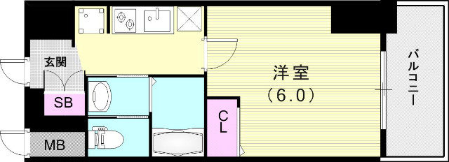 エステムコート神戸山手ステーションデュオの間取り