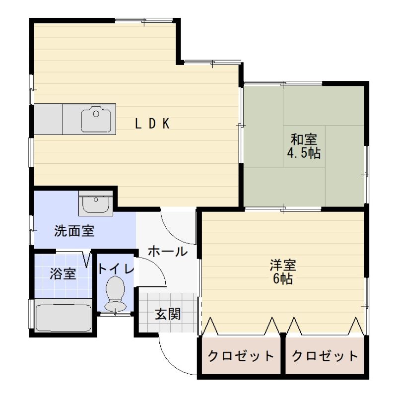 レントハウス7号館の間取り