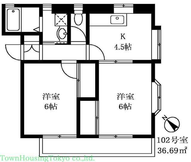 ドミール中町の間取り