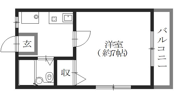 ハイデンス岡田の間取り