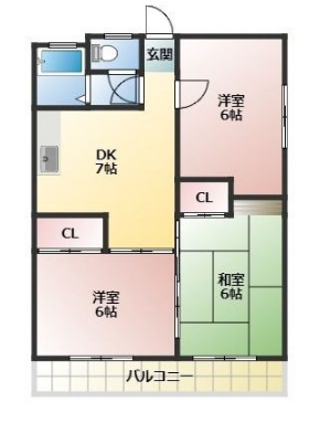 別所マンションの間取り