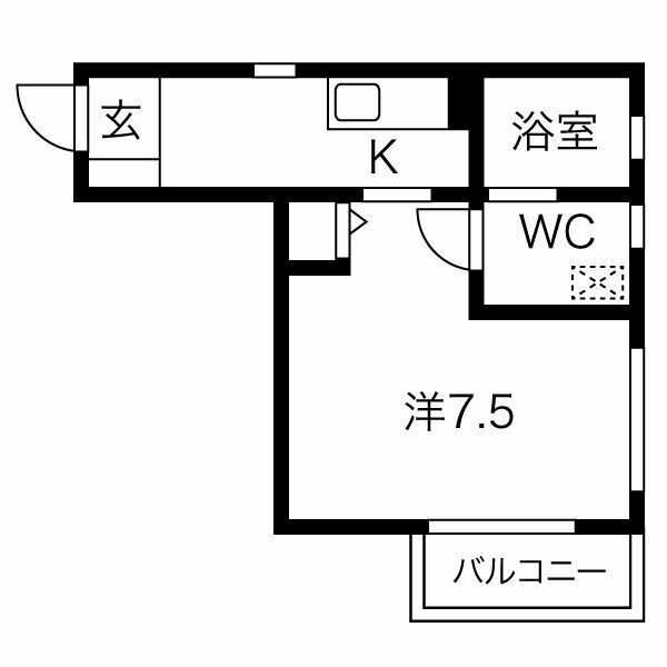 カーサアベニューナカムラの間取り