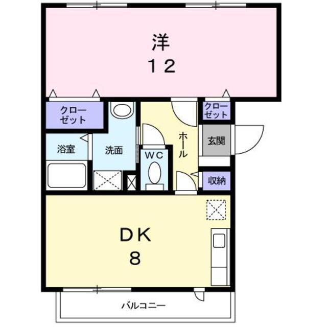 クリアヴィレッジＥの間取り