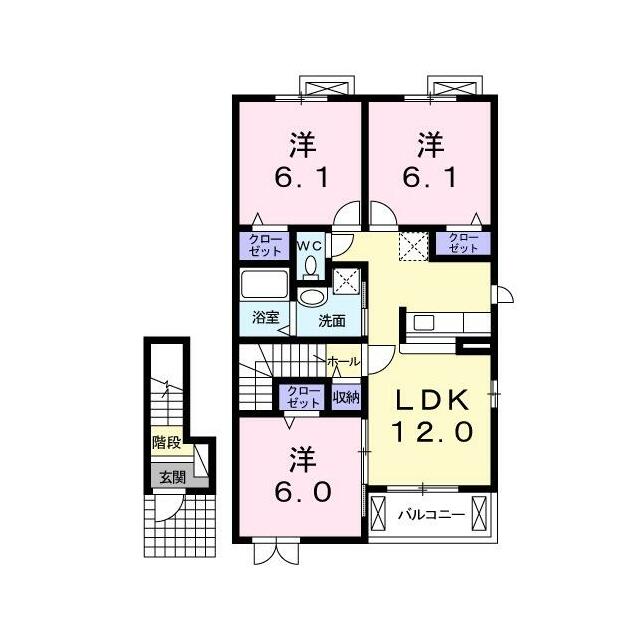 サンセール　I棟の間取り