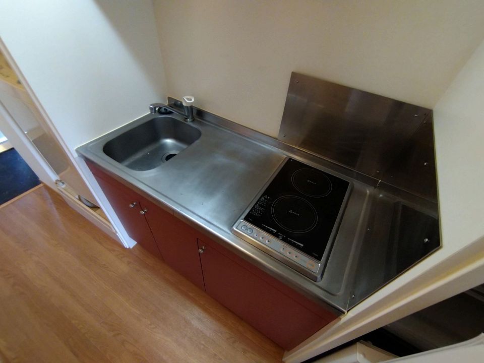 キッチン　シングルレバー設置　シンク広めです♪