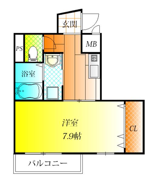 藤井寺市岡のマンションの間取り