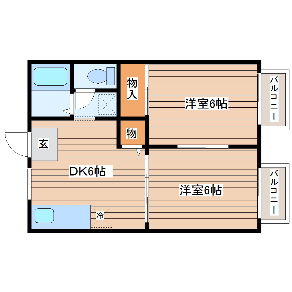 アルマ五番館の間取り