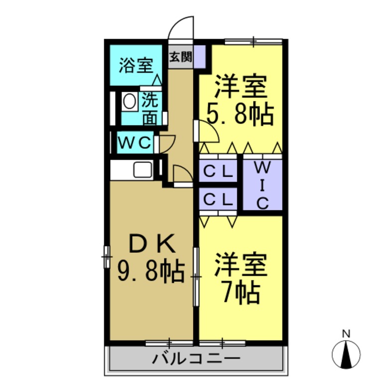 ハイム白山　Iの間取り