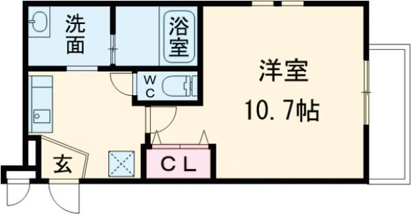 フジパレス百舌鳥本町II番館の間取り