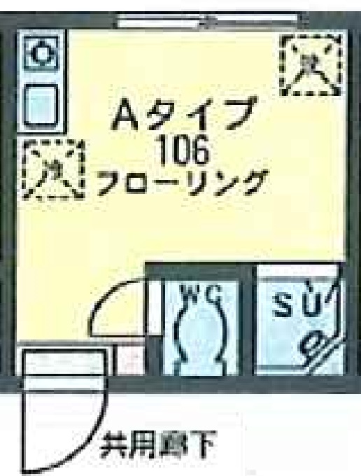 川崎市川崎区貝塚のアパートの間取り