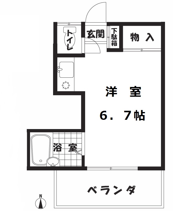 コーポ中青木の間取り