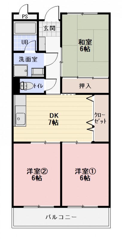 リンピアＭＩＹＡＫＥの間取り