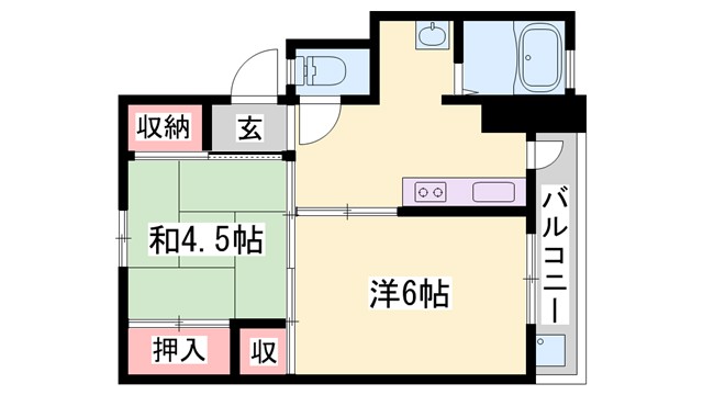 ビレッジハウス北条第三の間取り