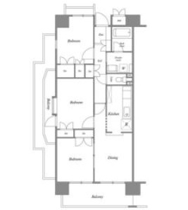 川口市青木のマンションの間取り