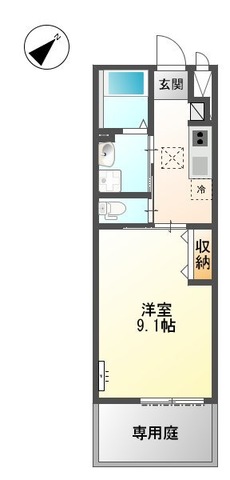 加西市北条町北条のアパートの間取り