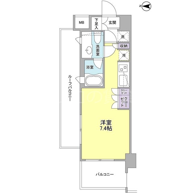 大田区仲六郷のマンションの間取り