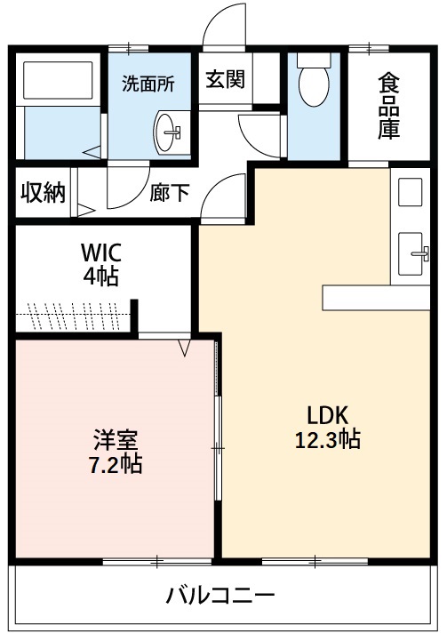 コーポリヲの間取り