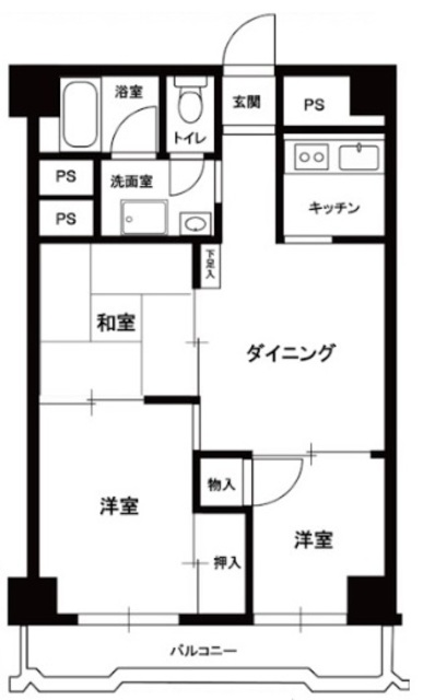 ライオンズマンション川崎の間取り