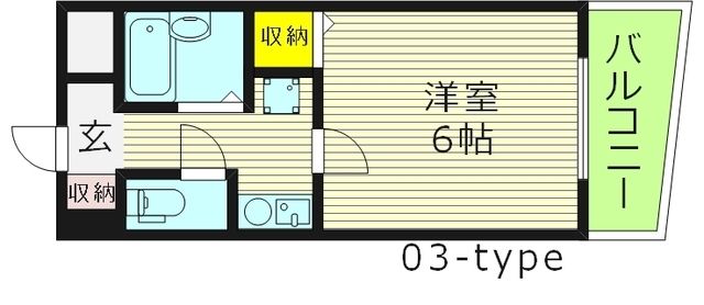 大阪市城東区今福東のマンションの間取り