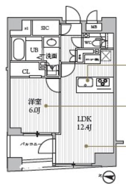 シーズンフラッツ日本橋人形町プレミアの間取り