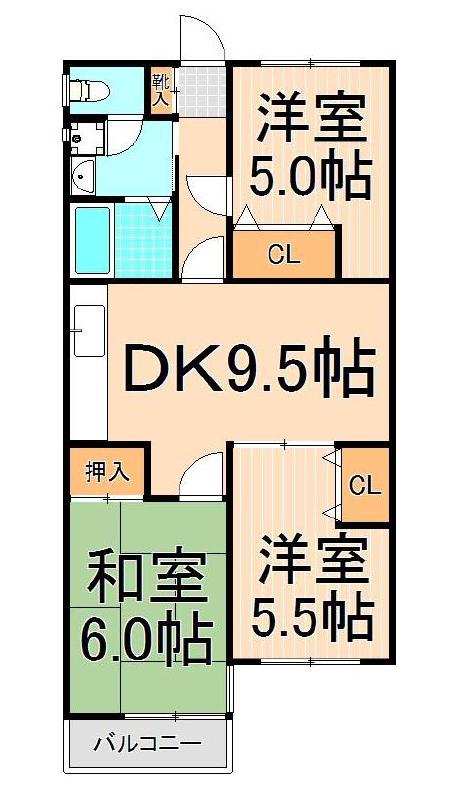 エクセルエステート吉田Iの間取り