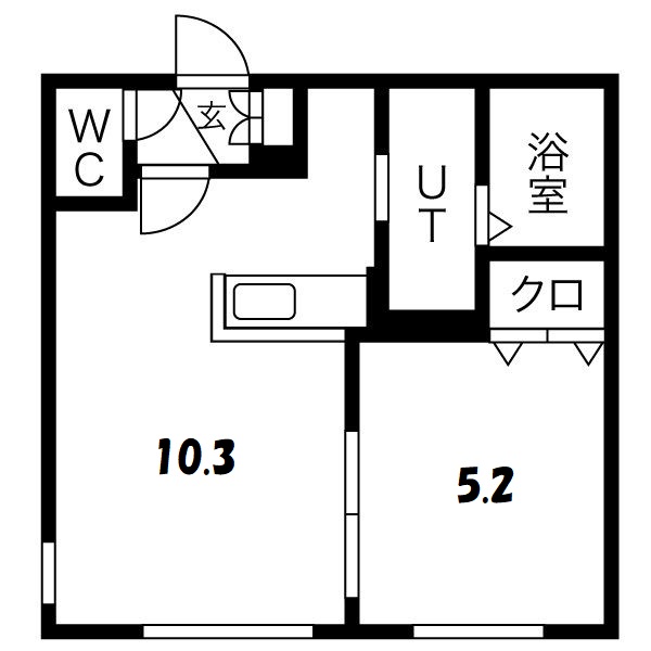 ルーク南８条の間取り