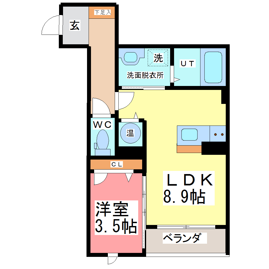 ベレオ城東の間取り