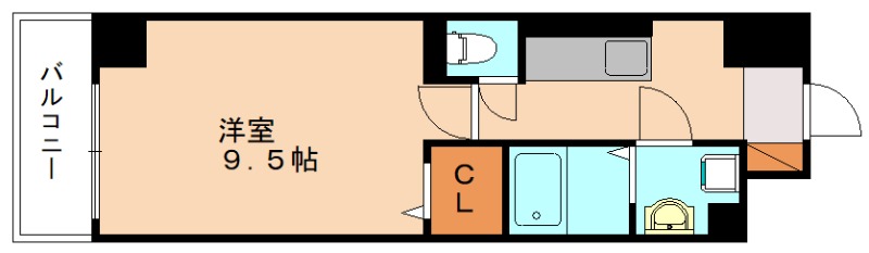 福岡市博多区井相田のマンションの間取り