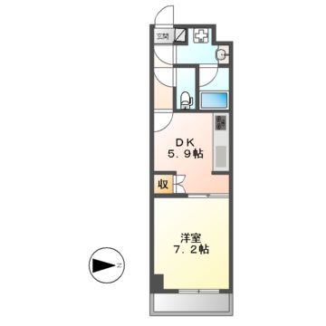 スタジオスクエア大須の間取り