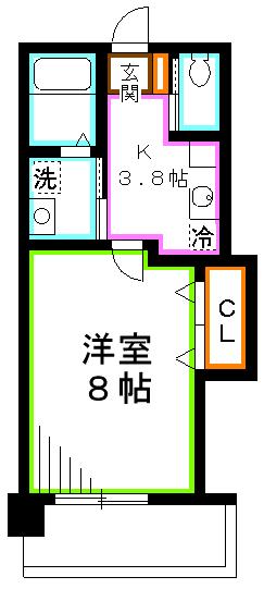 東京都三鷹市新川６（マンション）の賃貸物件の間取り