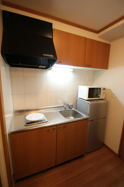 キッチン　１口ＩＨコンロのシステムキッチン